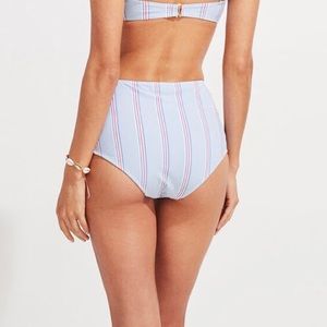 Nicholls Stripe High Waisted Bikini Bottom Size 3X